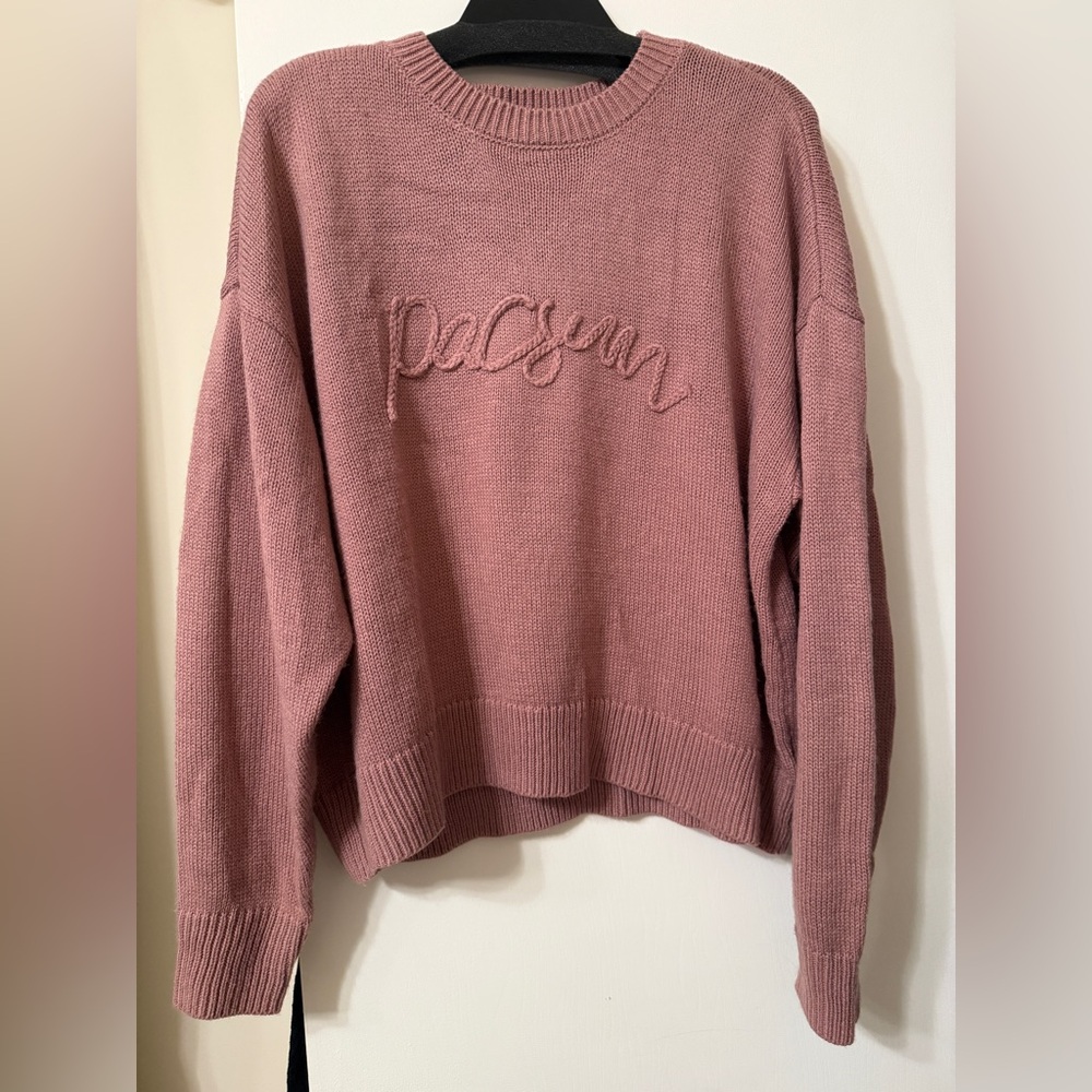 PacSun Blush Knit Pullover sweater